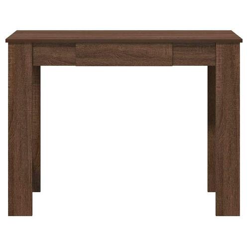 Skrivebord 100x45x75 cm konstrueret træ brun egetræsfarve