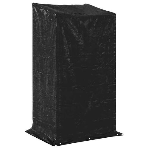Brændestativ med regnslag 100x80x200 cm galvaniseret stål