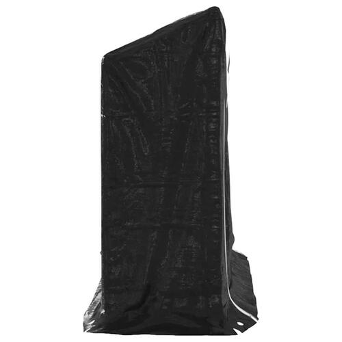 Brændestativ med regnslag 200,5x41x110,5 cm galvaniseret stål