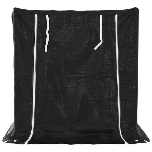 Brændestativ med regnslag 100,5x80,5x110,5 cm galvaniseret stål