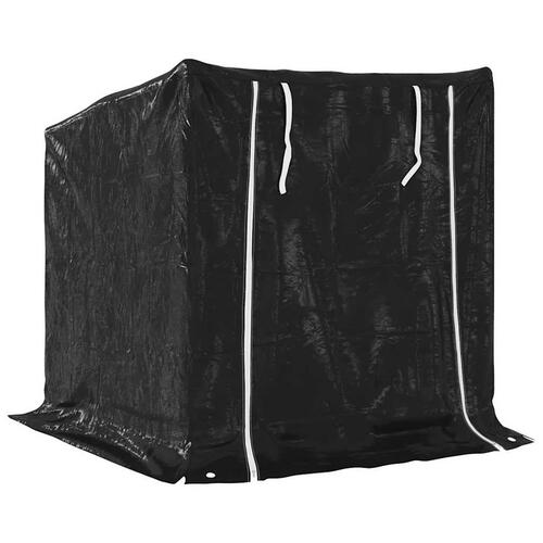 Brændestativ med regnslag 100,5x80,5x110,5 cm galvaniseret stål