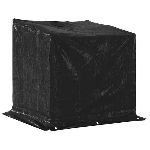Brændestativ med regnslag 100,5x80,5x110,5 cm galvaniseret stål
