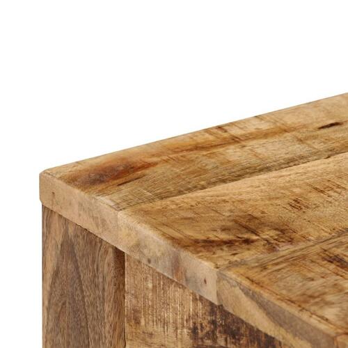Sofabord massivt mangotræ 60 x 60 x 35 cm