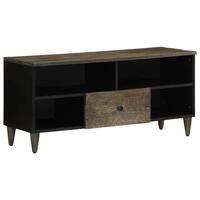 Tv-bord 100x33x46 cm massivt mangotræ sort