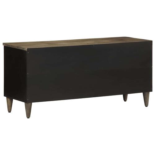 Tv-bord 100x33x46 cm massivt mangotræ sort