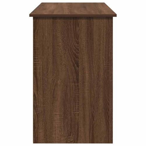 Skrivebord 102x50x75 cm konstrueret træ brun egetræsfarve