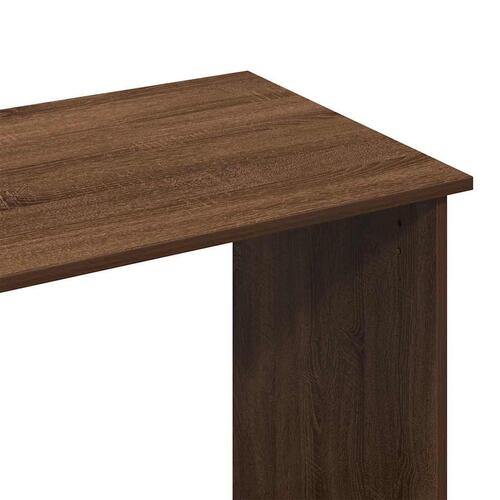 Skrivebord 102x50x75 cm konstrueret træ brun egetræsfarve