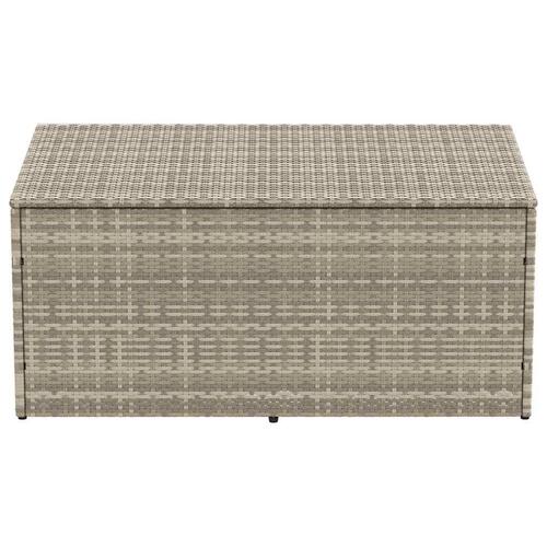 Opbevaringskasse til haven 110x50x58 cm polyrattan lysegrå