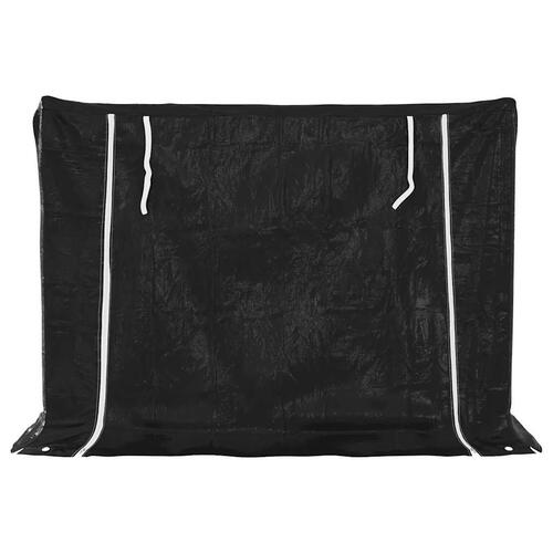 Brændestativ med regnslag 151x60,5x110,5 cm galvaniseret stål