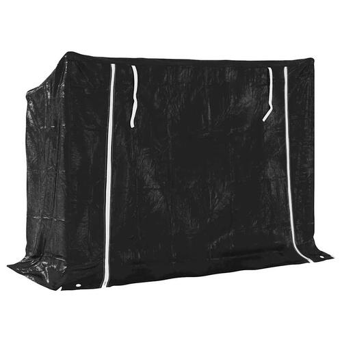 Brændestativ med regnslag 151x60,5x110,5 cm galvaniseret stål