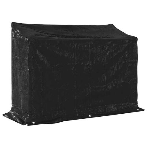 Brændestativ med regnslag 151x60,5x110,5 cm galvaniseret stål