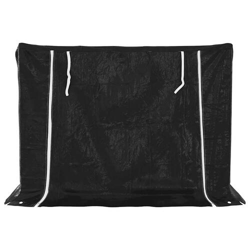 Brændestativ med regnslag 150,5x100,5x110,5cm galvaniseret stål