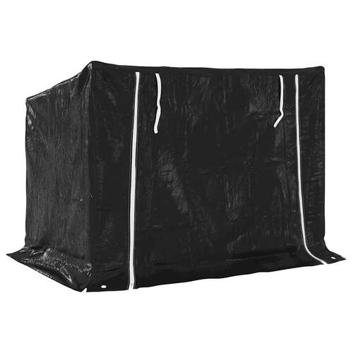 Brændestativ med regnslag 150,5x100,5x110,5cm galvaniseret stål