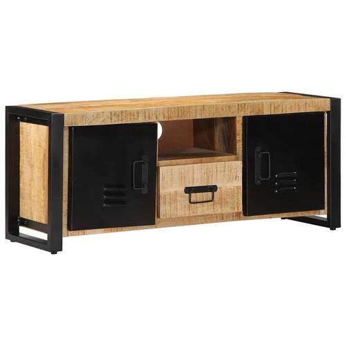 Tv-bord 100x30x40 cm massivt ru mangotræ