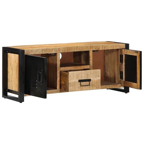 Tv-bord 100x30x40 cm massivt ru mangotræ