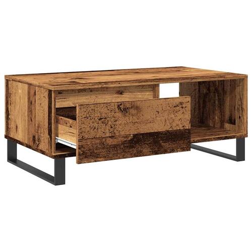 Sofabord 90x50x36,5 cm konstrueret træ gammeldags træ