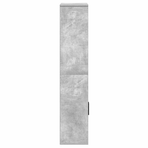 Bogreol 60x24x120 cm konstrueret træ betongrå
