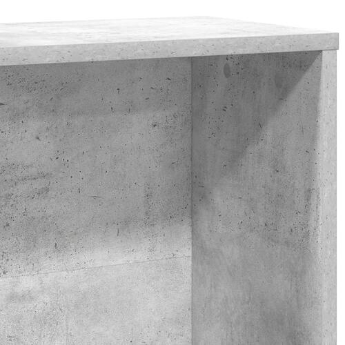 Bogreol 60x24x120 cm konstrueret træ betongrå