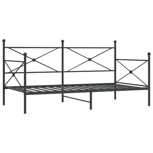 Daybed uden madras 100x190 cm stål sort