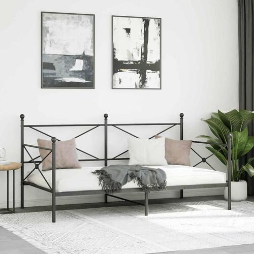 Daybed uden madras 100x190 cm stål sort