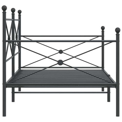 Daybed uden madras 100x190 cm stål sort