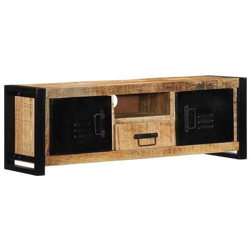 Tv-bord 100x30x35 cm massivt ru mangotræ