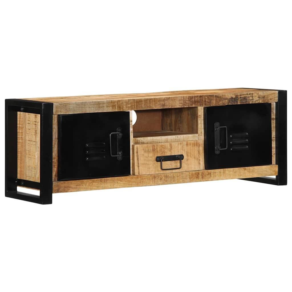 Tv-bord 100x30x35 cm massivt ru mangotræ