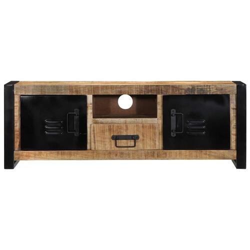 Tv-bord 100x30x35 cm massivt ru mangotræ