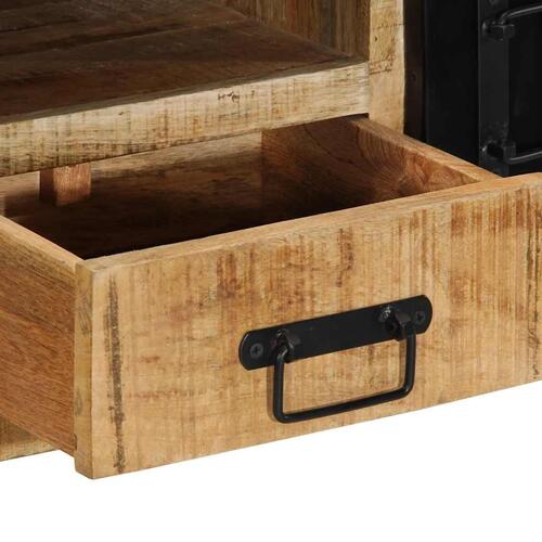 Tv-bord 100x30x35 cm massivt ru mangotræ