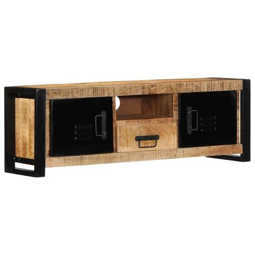 Tv-bord 100x30x35 cm massivt ru mangotræ