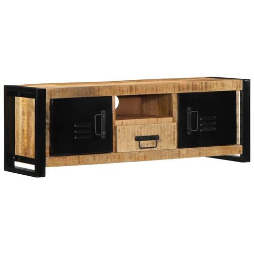 Tv-bord 100x30x35 cm massivt ru mangotræ