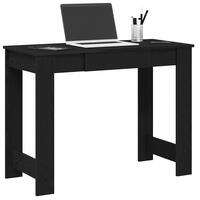 Skrivebord 100x45x75 cm konstrueret træ sort