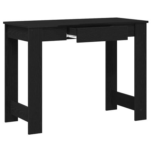 Skrivebord 100x45x75 cm konstrueret træ sort