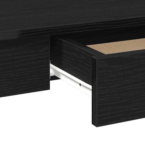 Skrivebord 100x45x75 cm konstrueret træ sort