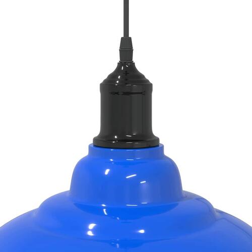 Pendellampe højdejusterbar E27 Ø 31 cm metal glans mørkeblå