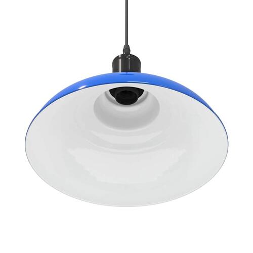 Pendellampe højdejusterbar E27 Ø 31 cm metal glans mørkeblå
