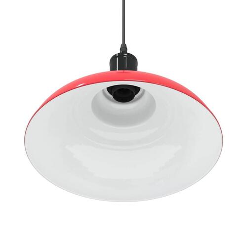 Pendellampe højdejusterbar E27 Ø 31 cm metal glans rød