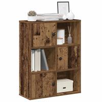Bogreol 60x24x76,5 cm konstrueret træ antikt træ