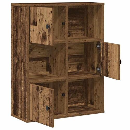 Bogreol 60x24x76,5 cm konstrueret træ antikt træ