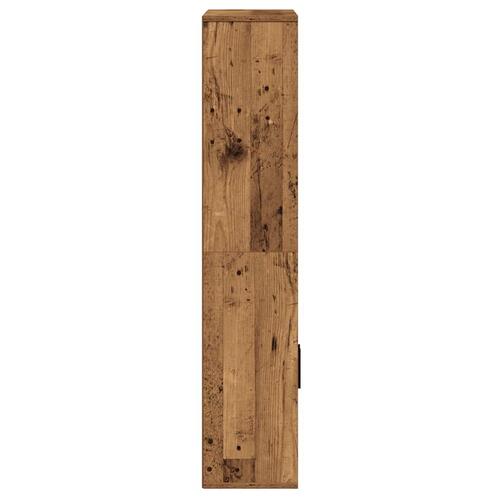 Bogreol 60x24x120 cm konstrueret træ antikt træ