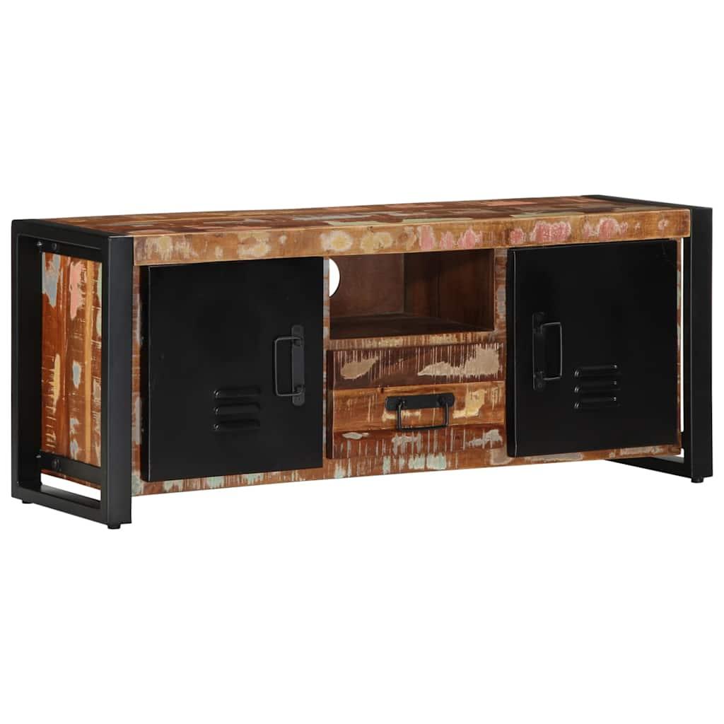 Tv-bord 100x30x40 cm massivt genbrugstræ