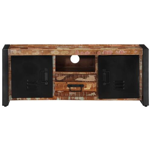 Tv-bord 100x30x40 cm massivt genbrugstræ