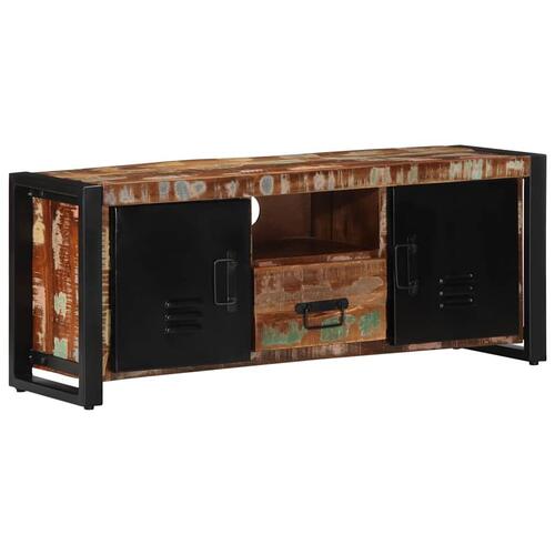 Tv-bord 100x30x40 cm massivt genbrugstræ