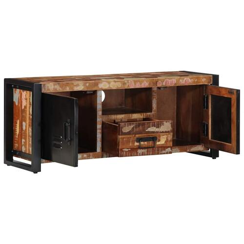 Tv-bord 100x30x40 cm massivt genbrugstræ