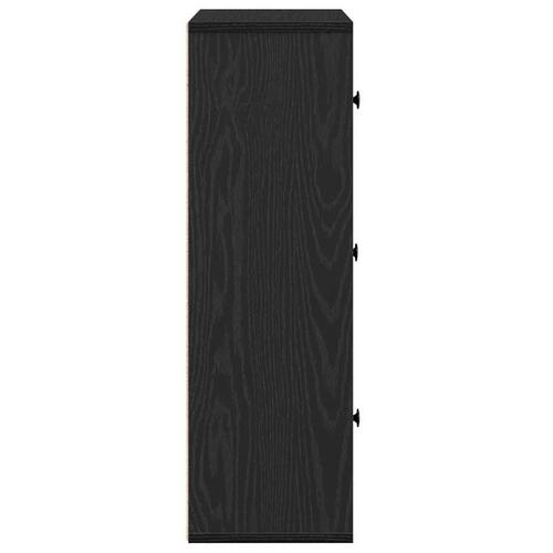 Bogreol 60x24x76,5 cm konstrueret træ sort-eg