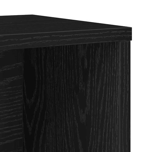 Bogreol 60x24x76,5 cm konstrueret træ sort-eg