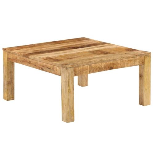Sofabord massivt mangotræ 80 x 80 x 40 cm