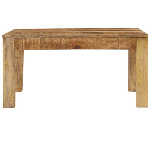 Sofabord massivt mangotræ 80 x 80 x 40 cm