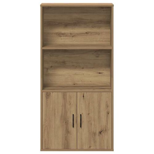 Bogreol 60x24x120 cm konstrueret træ kunsteg
