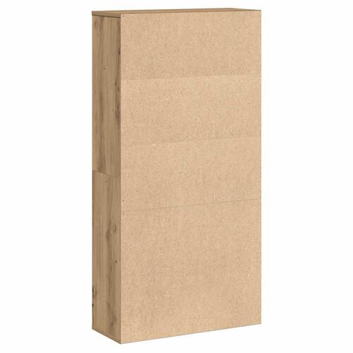 Bogreol 60x24x120 cm konstrueret træ kunsteg